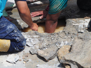 Slab Leak Detection
